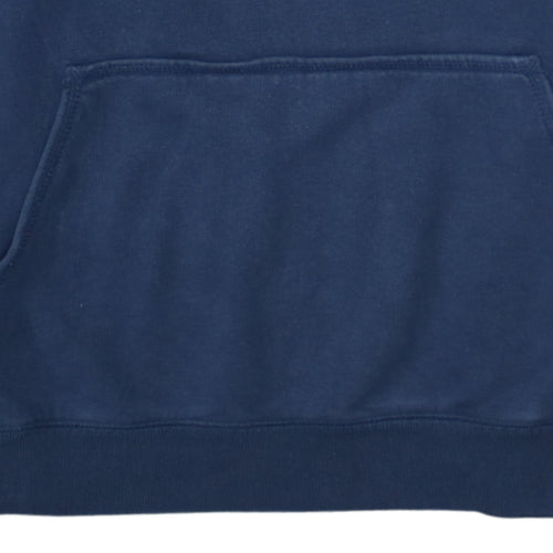 Nike Boys Blue Pullover Hoodie L 13 Years Fleece Logo Regular Fit