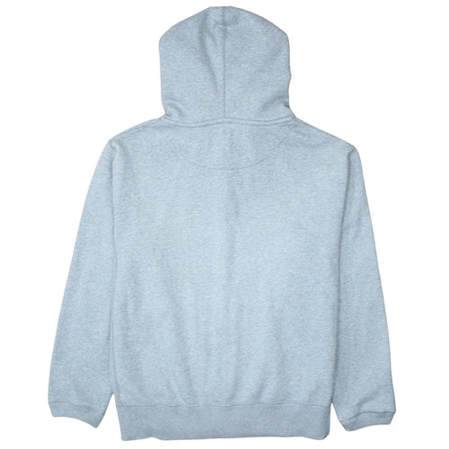 Nike Men Grey Full Zip Hoodie L Regular Fit Sports Fleece