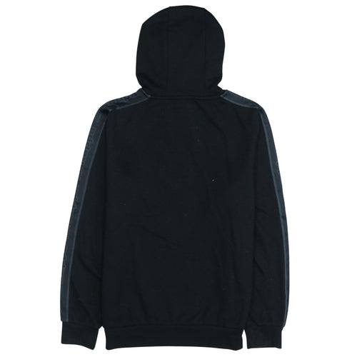 Kappa Men's Black Medium Pullover Hoodie with Logo Detail