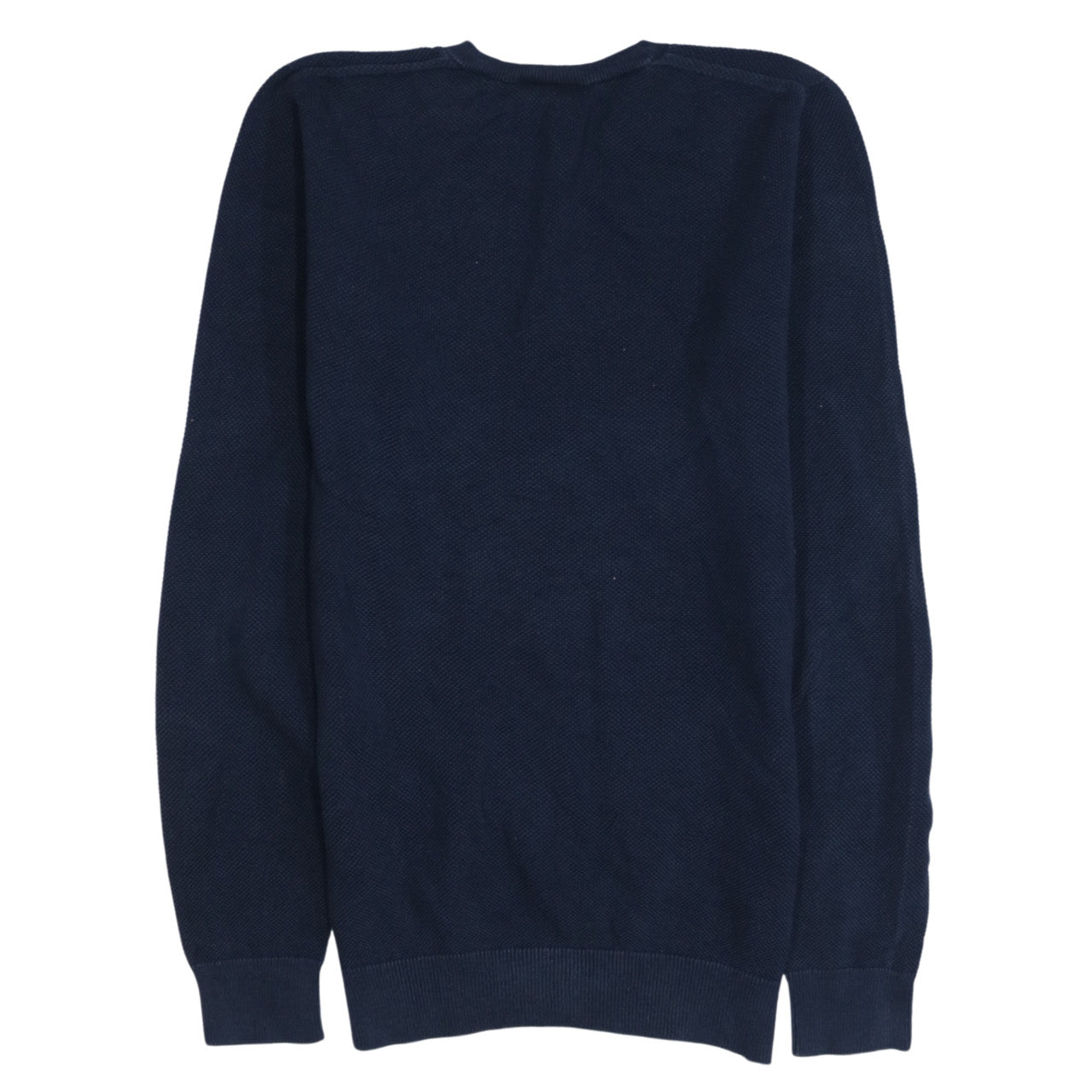 Lacoste Men's Blue Cotton Crew Neck Pullover Jumper Size S