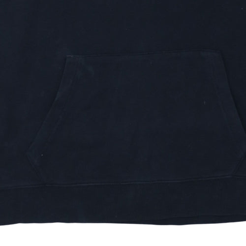 Tommy Hilfiger Women's Navy XS Pullover Hoodie with Logo Design