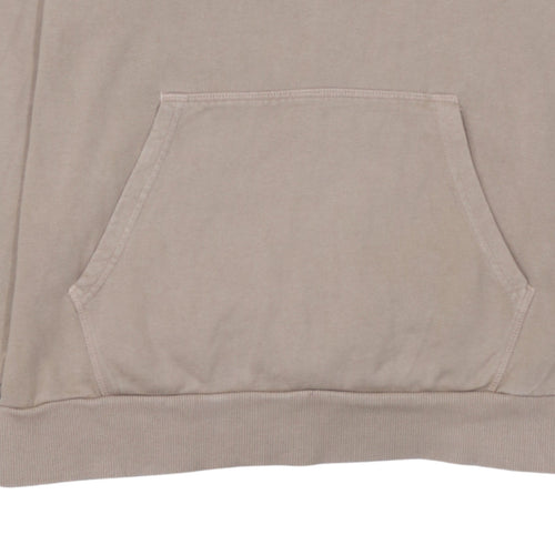 Ellesse Womens Beige Pullover Hoodie UK 12 Cotton Casual Sweatshirt