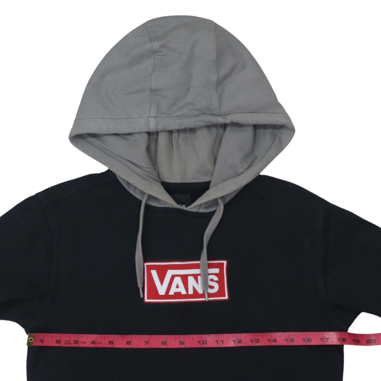 Vans Womens Black XS Pullover Hoodie Hooded Sweatshirt Cotton