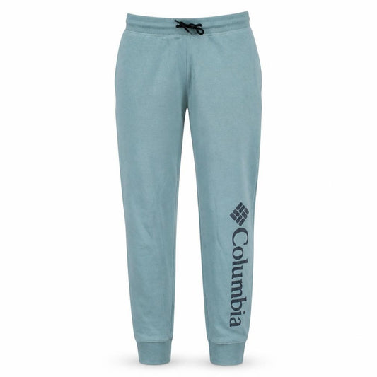 Front view of Columbia Men's Blue Fleece Jogger Sweatpants, size S, Regular Fit