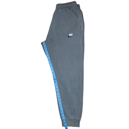 Nike Men Grey Sweatpants Regular Fit Fleece Joggers M