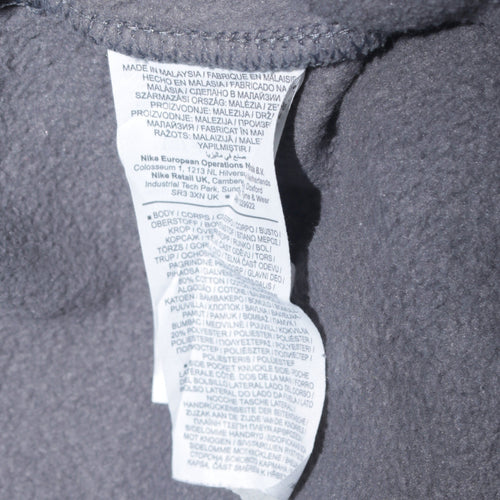 Nike Men Grey Sweatpants Regular Fit Fleece Joggers M