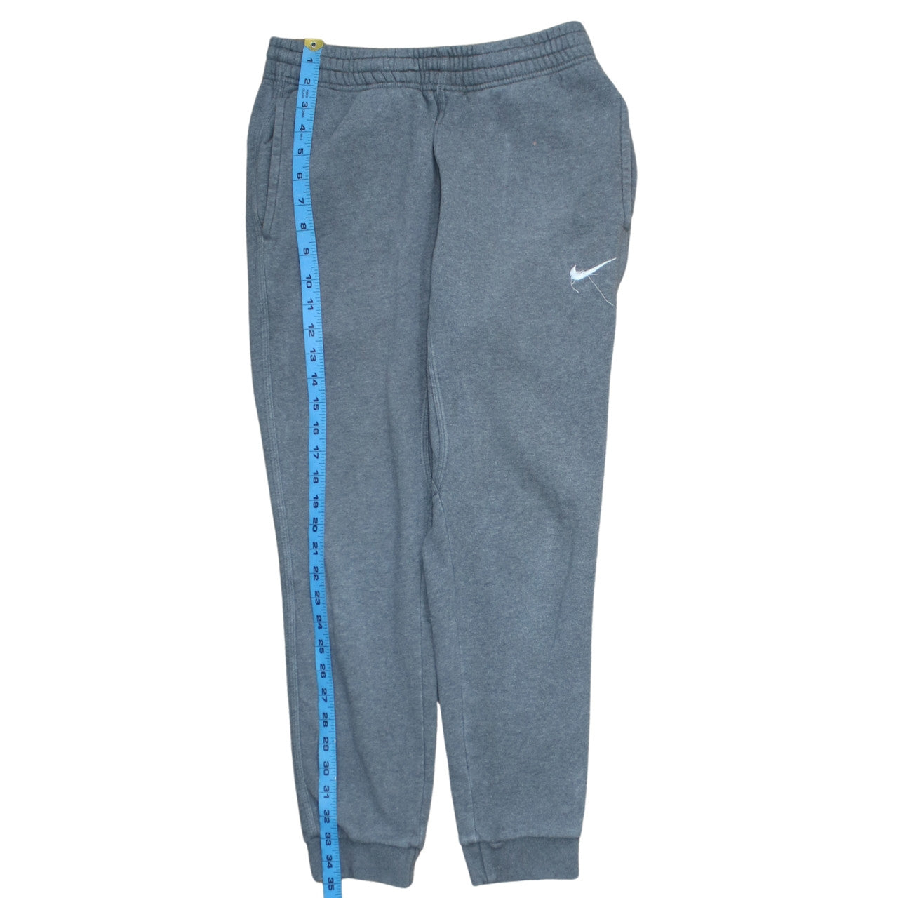 Nike Men's Grey Jogger Sweatpants S Elastic Cuffed Casual Fleece