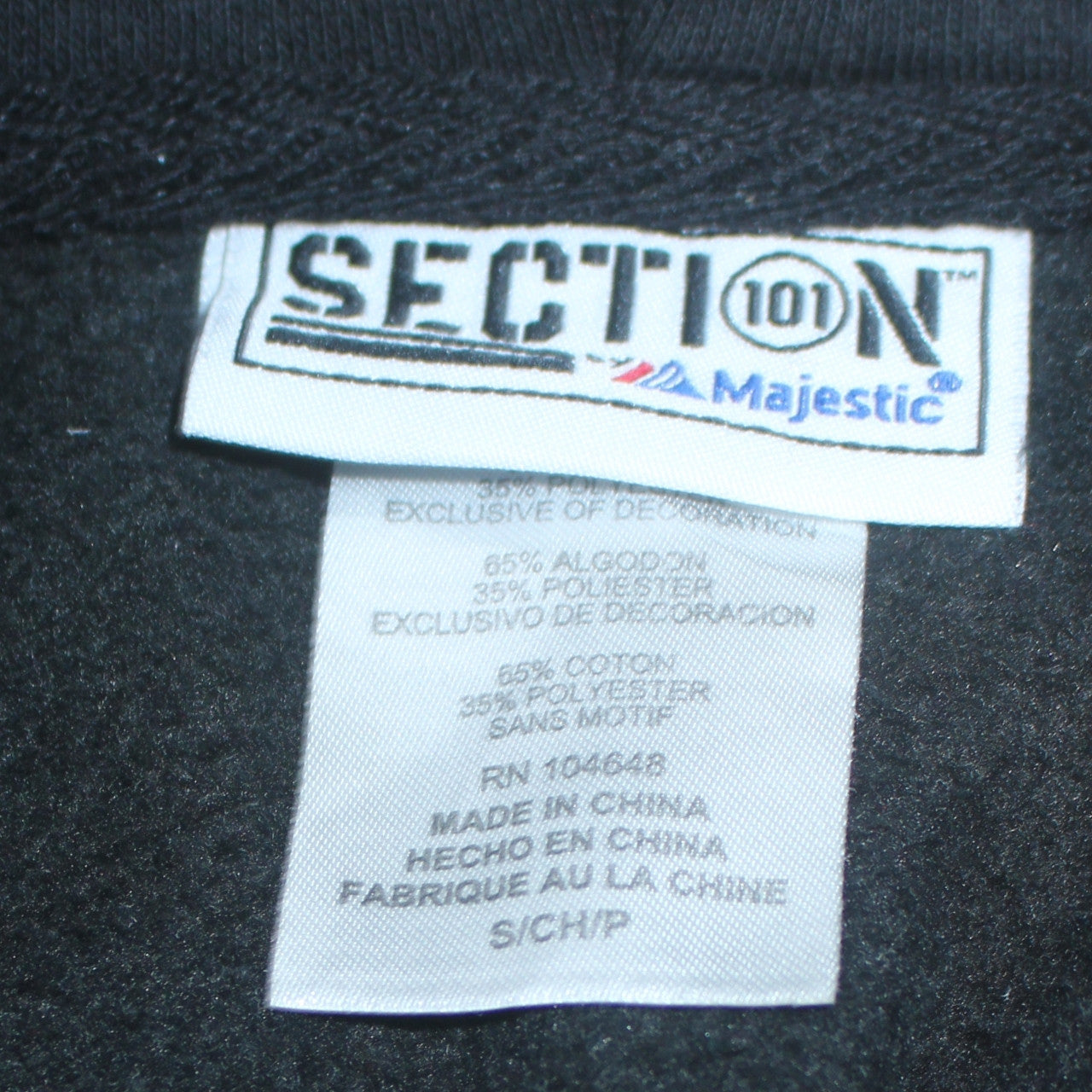 Majestic Men's Black LSU Tigers Full Zip Hoodie Size S
