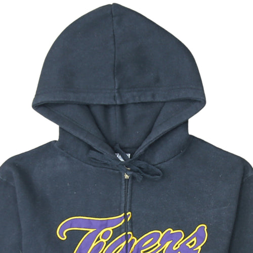 Majestic Men's Black LSU Tigers Full Zip Hoodie Size S