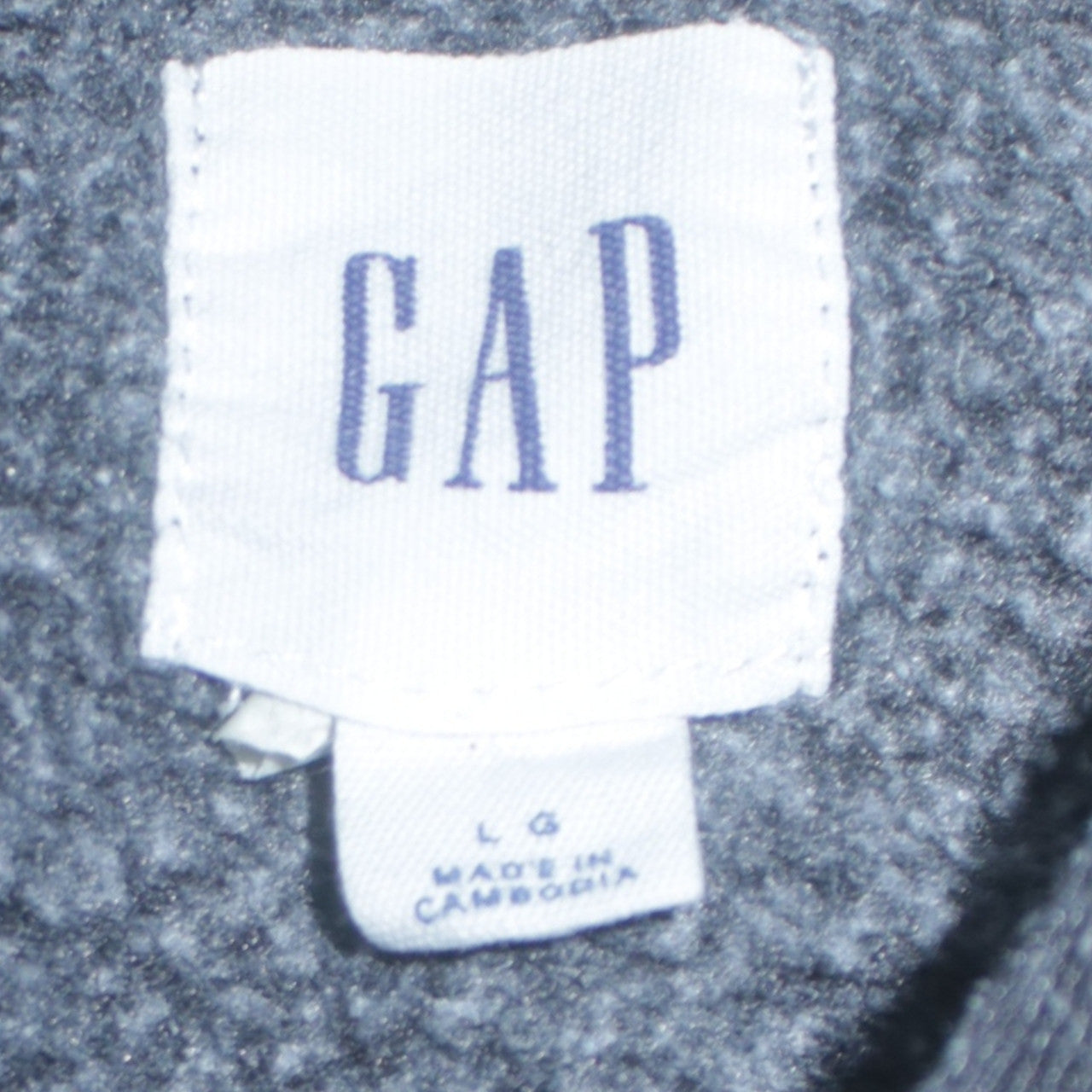 GAP Men's Grey USA Flag Logo Pullover Hoodie Size L