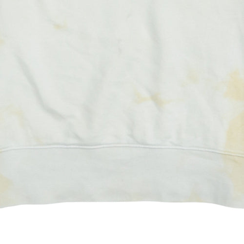 Nike Womens Beige Tie Dye Crew Neck Sweatshirt M Daisy Graphic