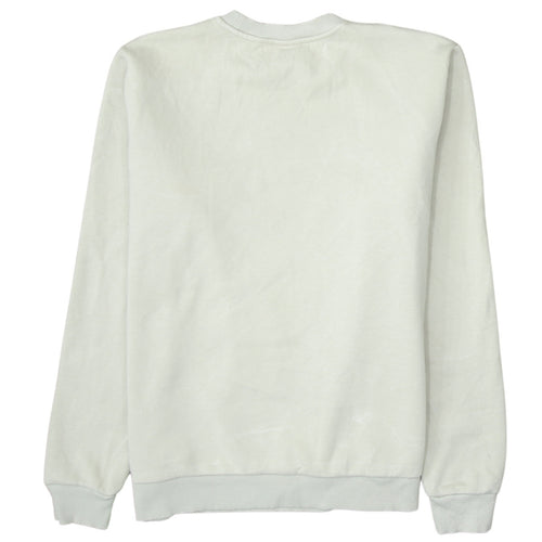 New Balance Men Beige S Crew Neck Pullover Sweatshirt