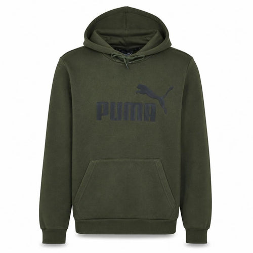 Puma Men's Green Pullover Hoodie Small Regular Fit Fleece Sportswear