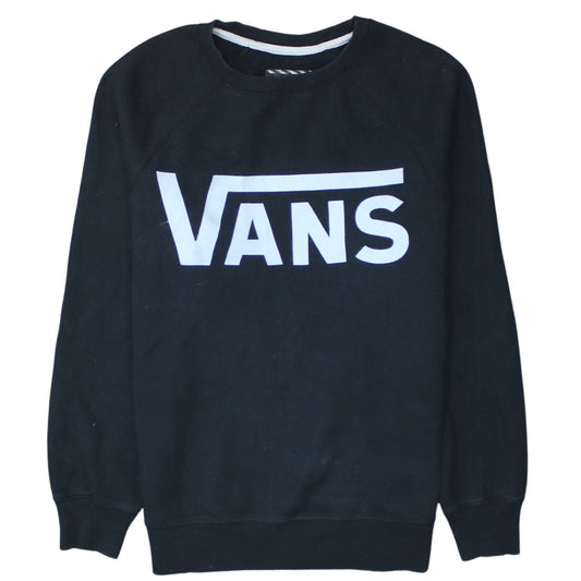 Vans Men's Black XS Crew Neck Pullover Sweatshirt