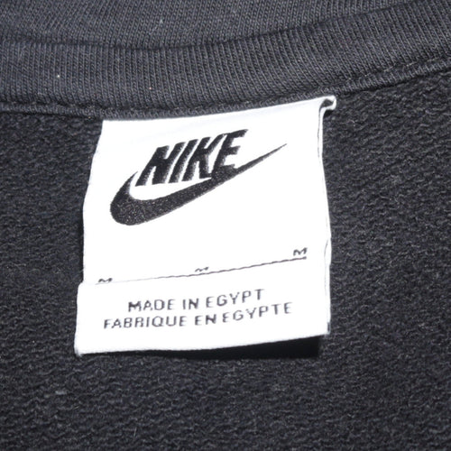 Nike Women Black Pullover Hoodie Medium Graphic Print Logo