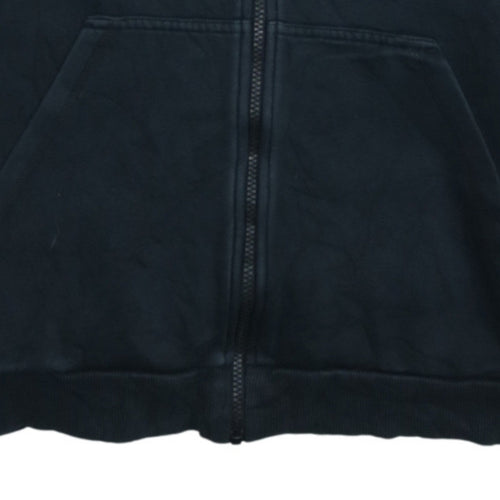 Adidas Unisex Kids Black Full Zip Hoodie 15-16 Years Fleece Hooded Sweatshirt