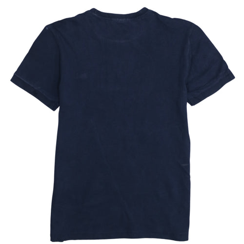 Lacoste Men's Navy Blue Regular Fit Cotton Crew Neck T-Shirt XS