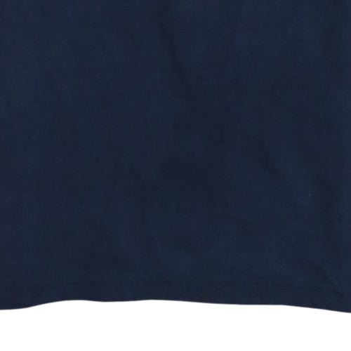 Lacoste Men's Navy Blue Regular Fit Cotton Crew Neck T-Shirt XS