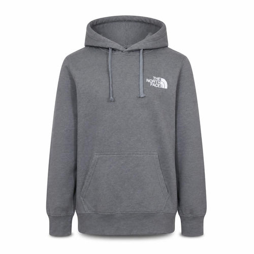 The North Face Men's Grey Pullover Hoodie Small Outdoor Logo Fleece