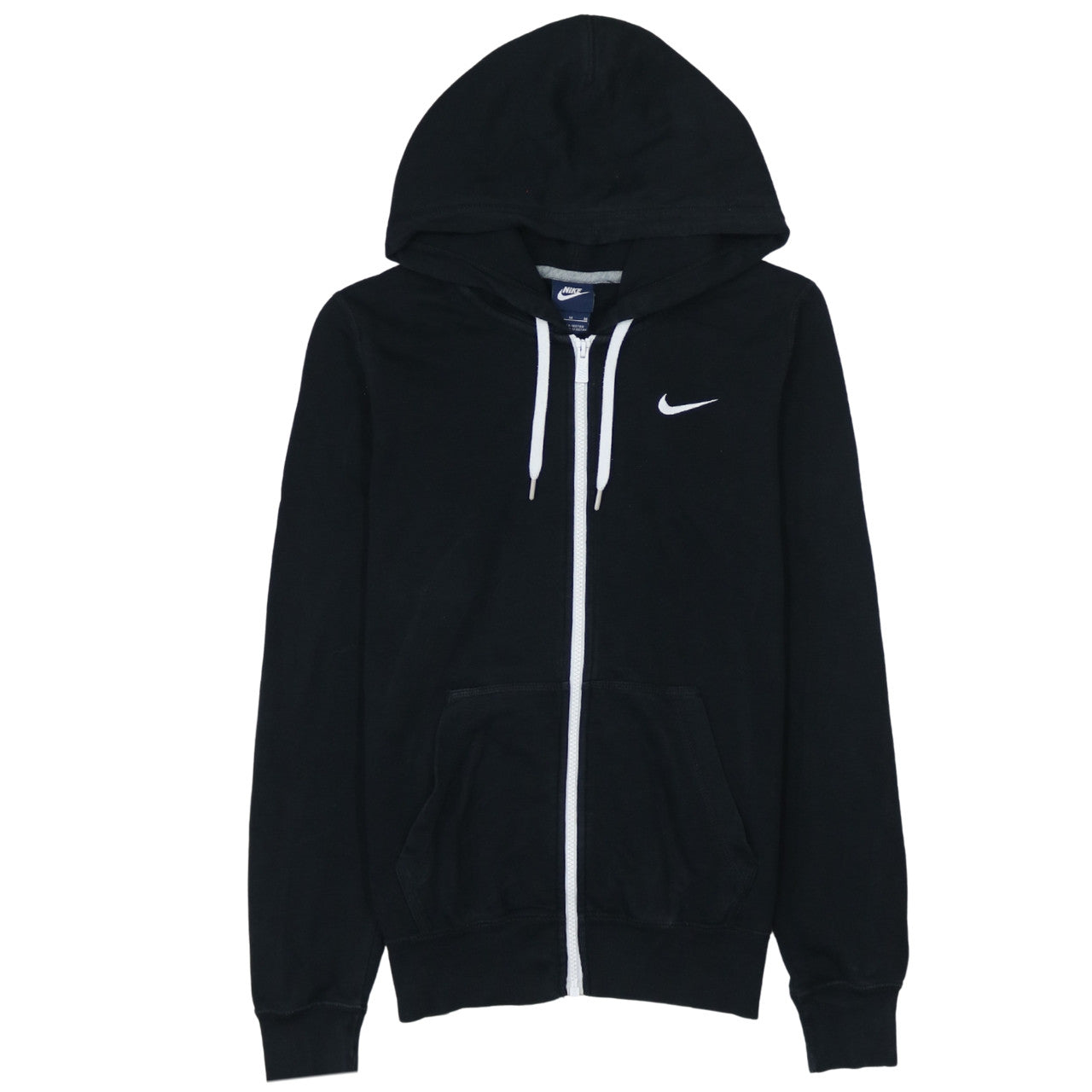 Nike Womens Black Full Zip Hoodie Size M Hooded Sweatshirt
