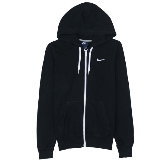 Nike Womens Black Full Zip Hoodie Size M Hooded Sweatshirt