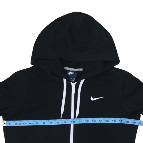 Nike Womens Black Full Zip Hoodie Size M Hooded Sweatshirt