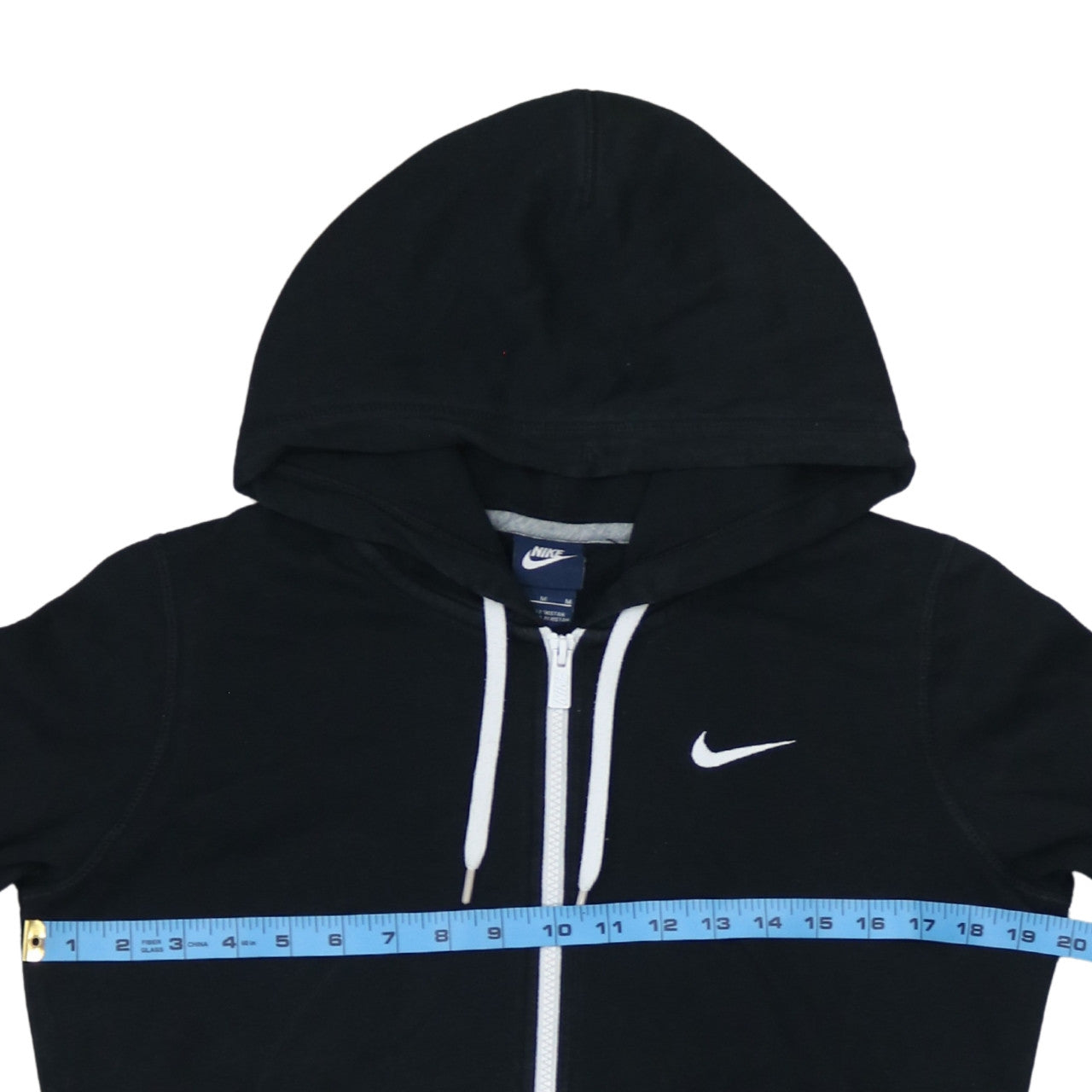 Nike Womens Black Full Zip Hoodie Size M Hooded Sweatshirt