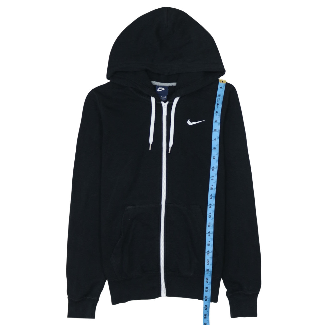Nike Womens Black Full Zip Hoodie Size M Hooded Sweatshirt
