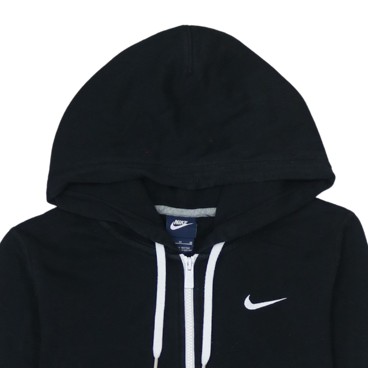 Nike Womens Black Full Zip Hoodie Size M Hooded Sweatshirt