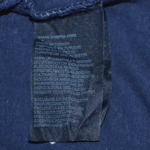 Tommy Hilfiger Men's Blue Organic Cotton Crew Neck T-Shirt L