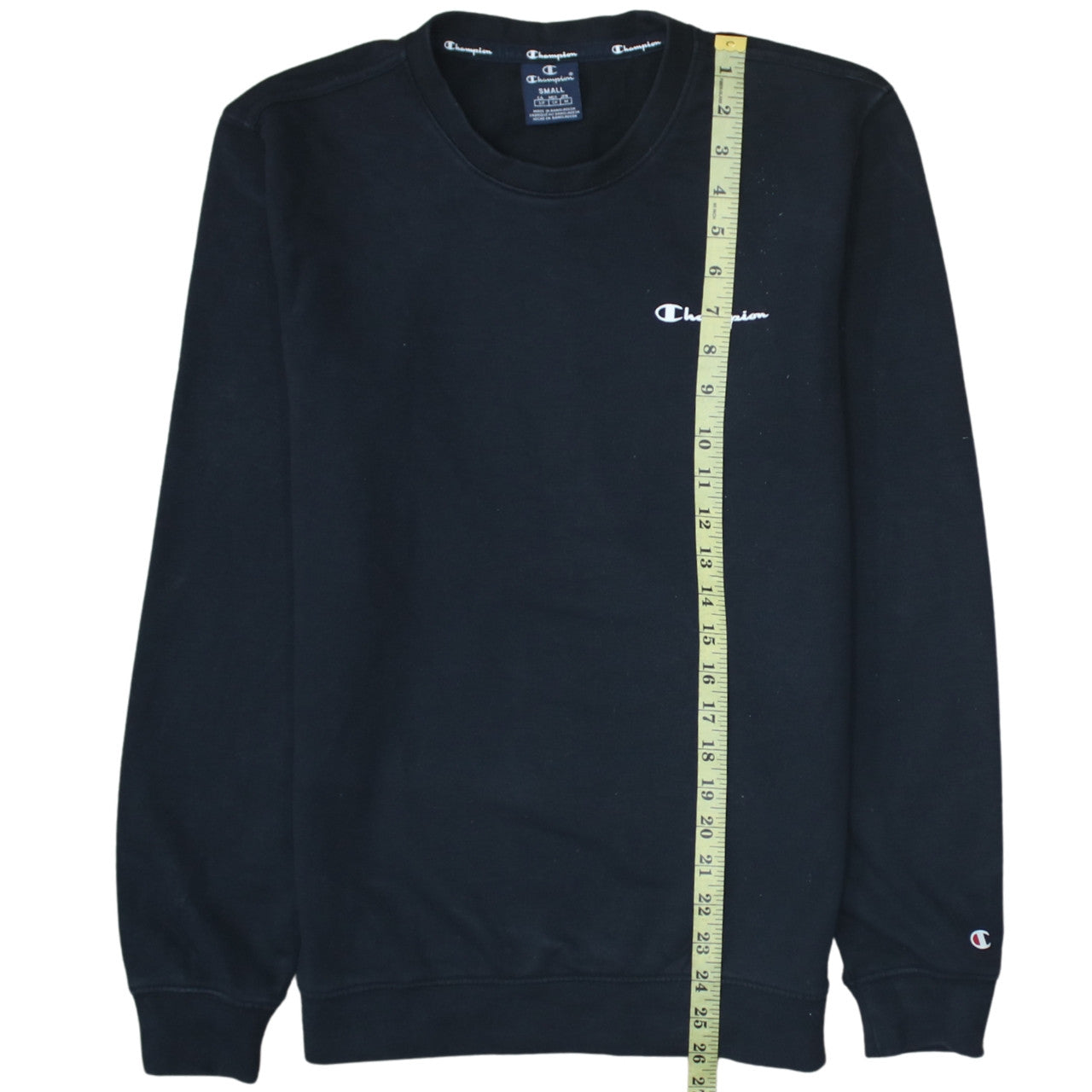 Champion Men's Black Small Pullover Sweatshirt Crew Neck