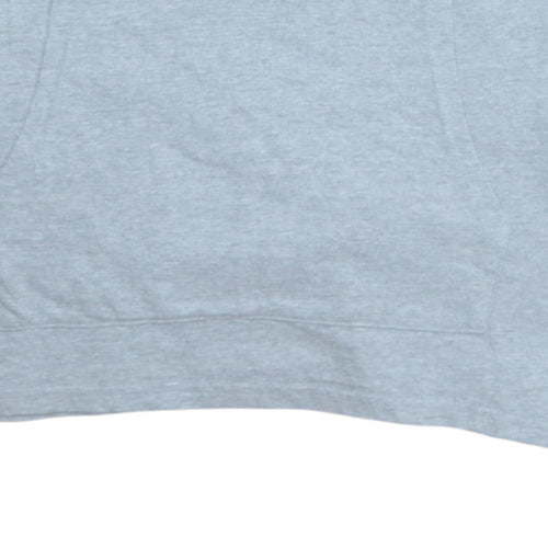 Champion Women’s Grey Pullover Hoodie L Logo Print Casual