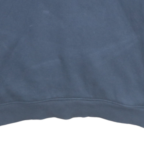 U.S. Polo Assn. Men's Blue 1/2 Zip Hoodie L Classic Cotton Blend