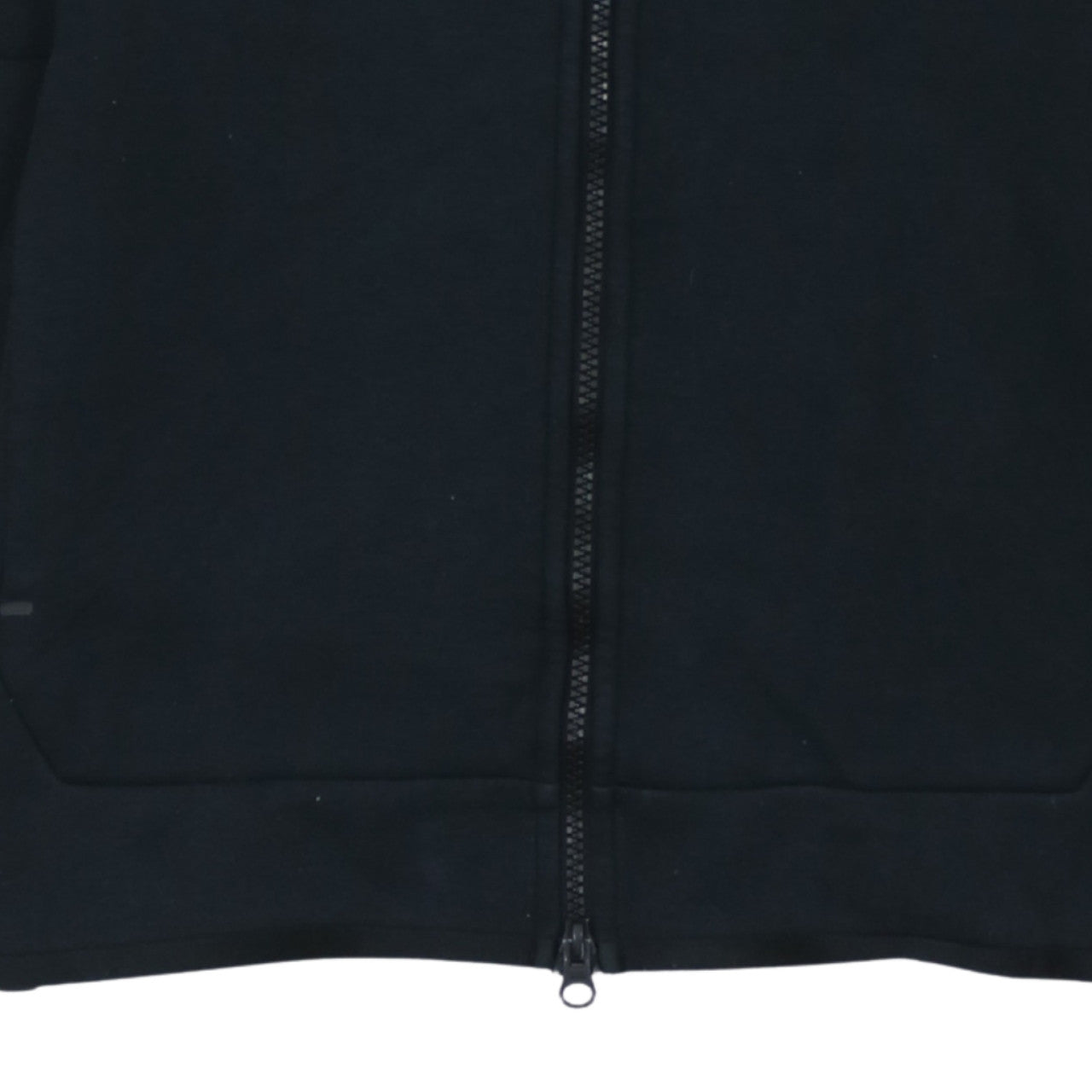 Nike Men Black Full Zip Hoodie Size S Regular Fit Cotton Blend