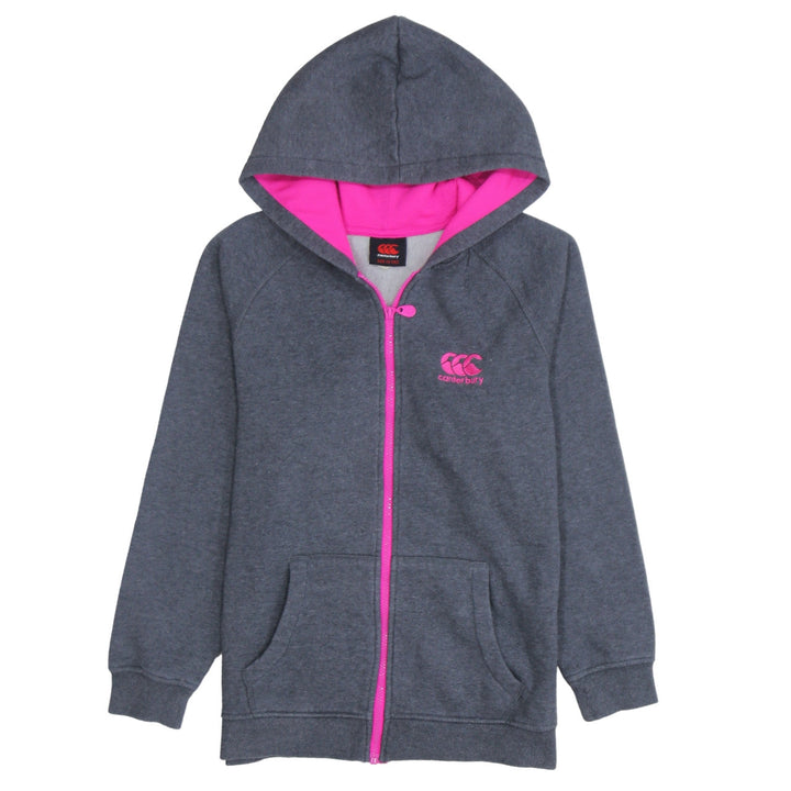 Canterbury Girls Grey Full Zip Hoodie Age 14 Years Sports Fleece