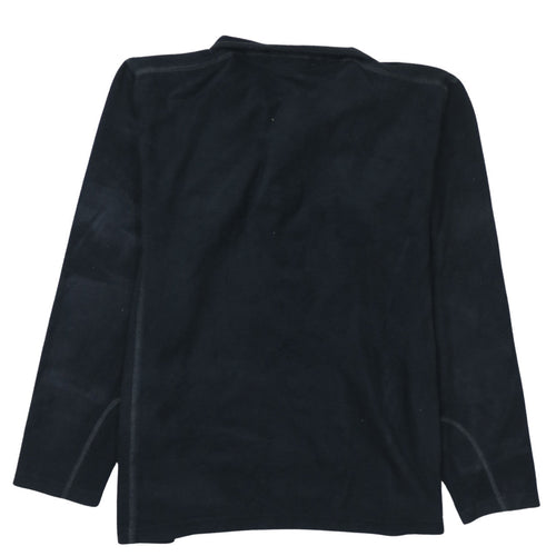Columbia Women Black L Fleece 1/4 Zip Pullover Sweatshirt