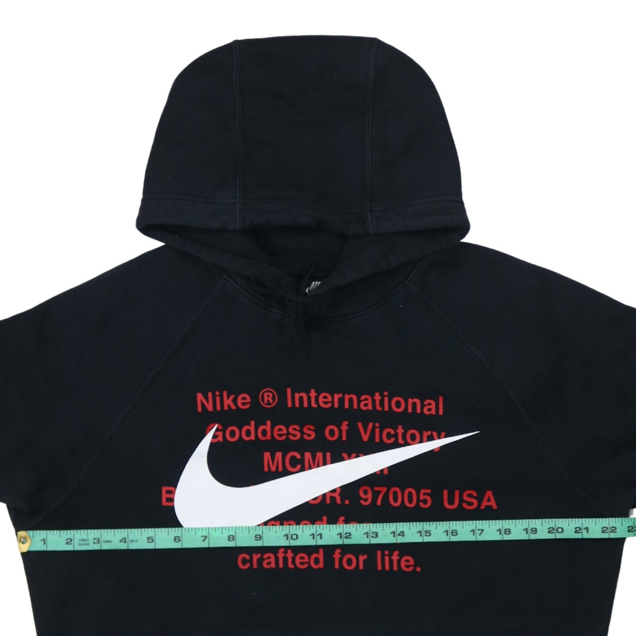 Nike Men's Black Pullover Hoodie M Graphic Logo Sports Fleece