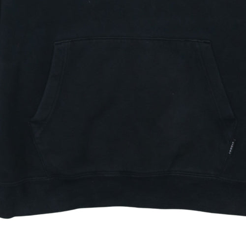 Nike Men's Black Pullover Hoodie M Graphic Logo Sports Fleece
