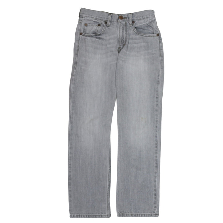Levi's Girls Grey 514 Slim Straight Jeans 14 Years Cotton Denim