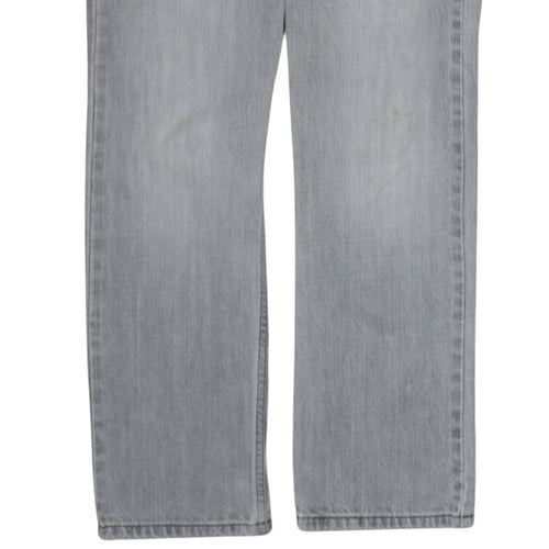 Levi's Girls Grey 514 Slim Straight Jeans 14 Years Cotton Denim