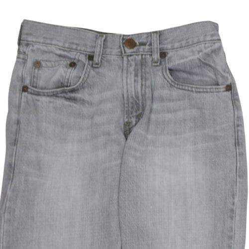 Levi's Girls Grey 514 Slim Straight Jeans 14 Years Cotton Denim