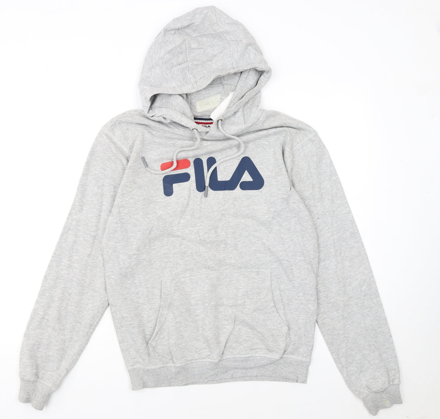 Fila Womens Grey XS Pullover Hoodie with Logo Print