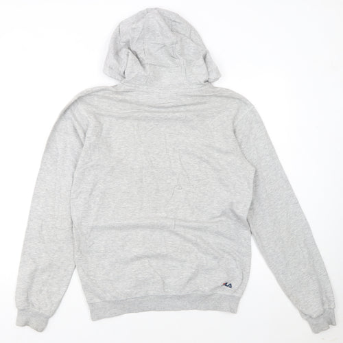Fila Womens Grey XS Pullover Hoodie with Logo Print