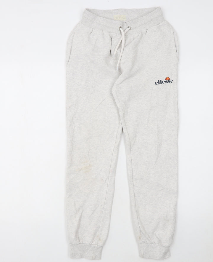 Ellesse Girls Grey Jogger Sweatpants 12-13 Years Cotton Blend