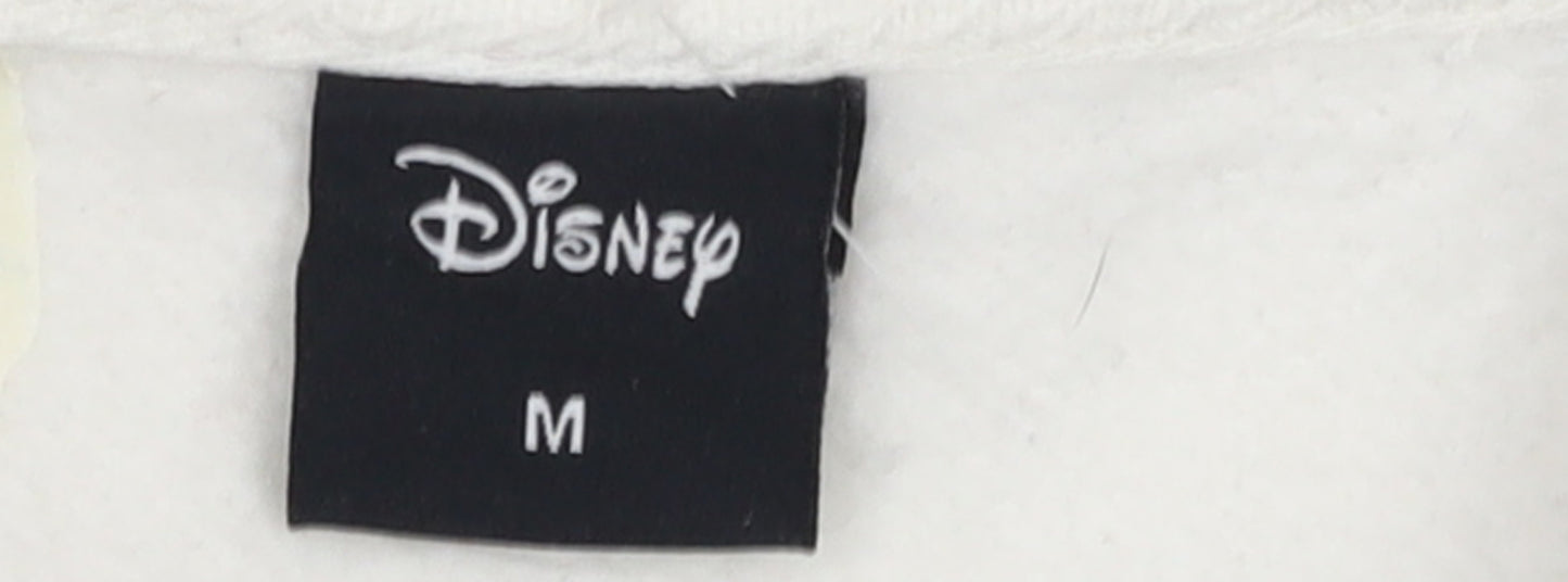Disney Women's White Mickey Mouse Authentic Sweatshirt Size M