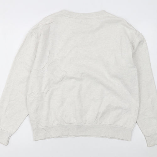 Puma Women's Beige Cotton Blend Pullover Sweatshirt Size L