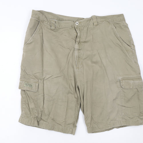 WRG Jean Co Men Beige Cargo Shorts Size 40 Cotton Casual