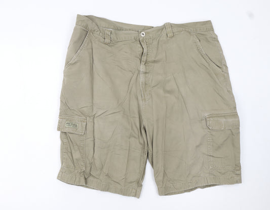 WRG Jean Co Men Beige Cargo Shorts Size 40 Cotton Casual