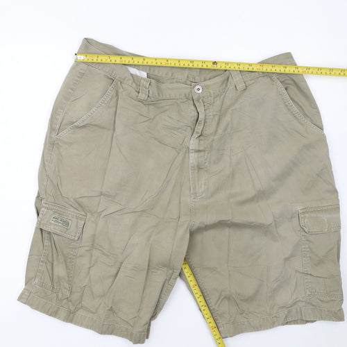 WRG Jean Co Men Beige Cargo Shorts Size 40 Cotton Casual