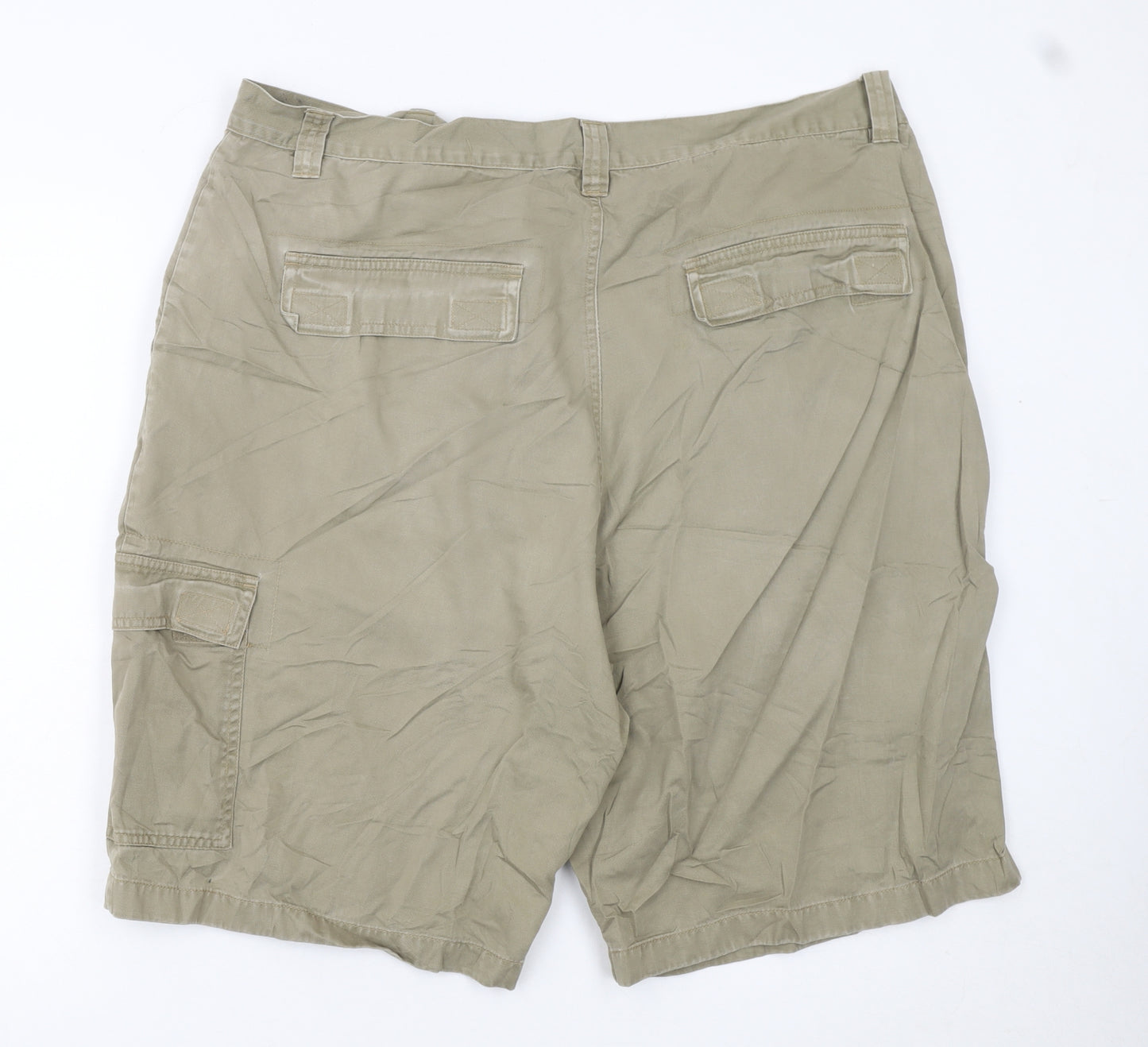 WRG Jean Co Men Beige Cargo Shorts Size 40 Cotton Casual